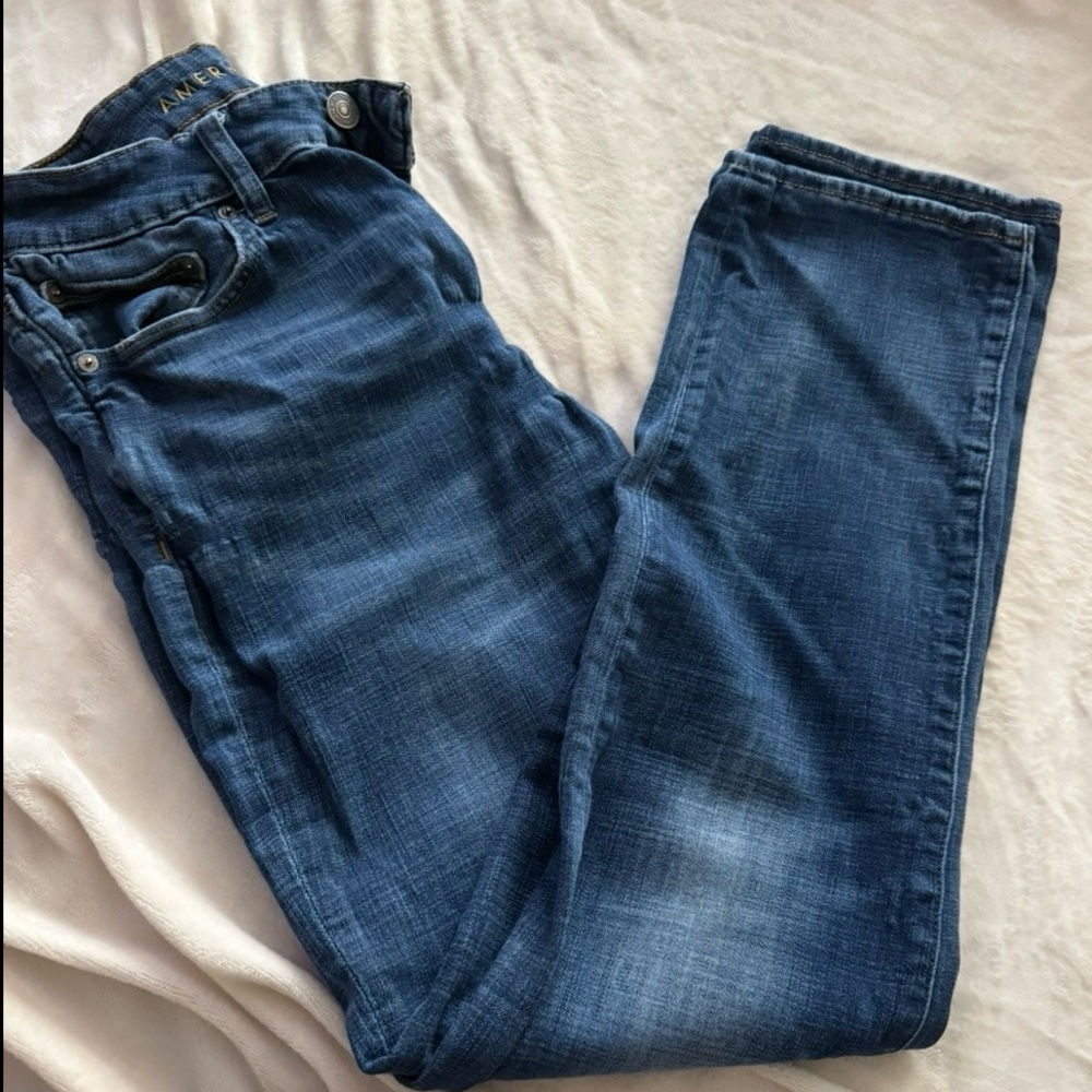 Men’s American Eagle Outfitters Blue Straight Leg Jeans 31x34